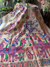 Load image into Gallery viewer, Pink Horses Phulkari Dupatta