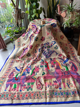 Load image into Gallery viewer, Pink Horses Phulkari Dupatta