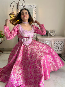 Brocade Anarkali Set