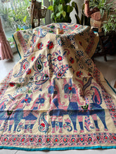 Load image into Gallery viewer, Blue Horses Phulkari Dupatta