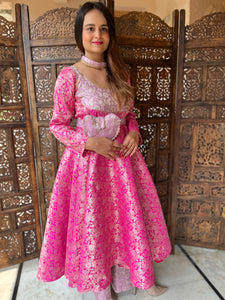 Brocade Anarkali Set