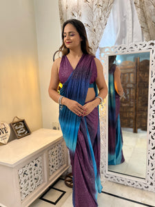 Glitter Draped Saree