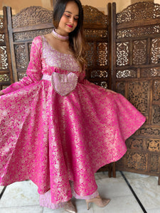 Brocade Anarkali Set