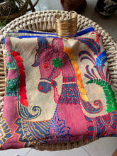 Load image into Gallery viewer, Pink Horses Phulkari Dupatta