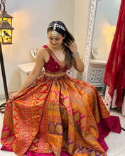 Load image into Gallery viewer, Velvet and Brocade Lehenga  Set