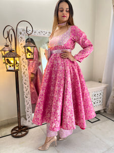 Brocade Anarkali Set