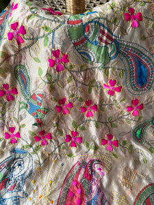 Birds and Ladies Phulkari Dupatta