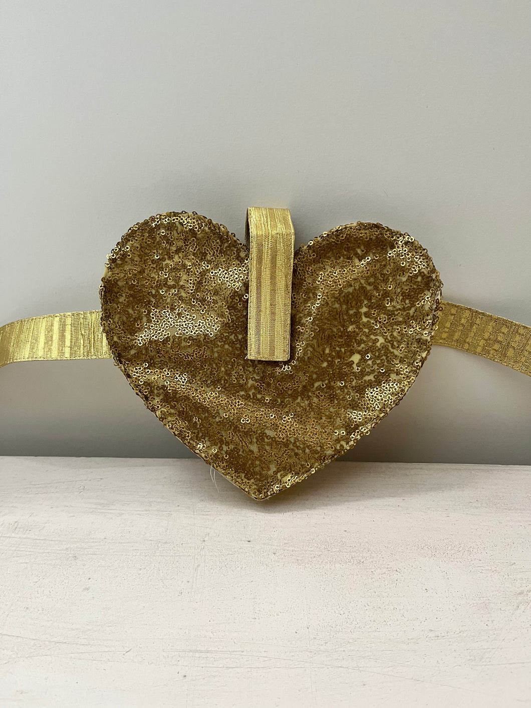 Gold Heart Belt Bag