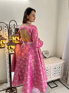 Brocade Anarkali Set