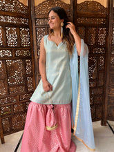 Load image into Gallery viewer, Pastel Brocade Gharara Set