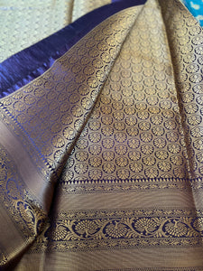 Turquoise Banarsi Saree