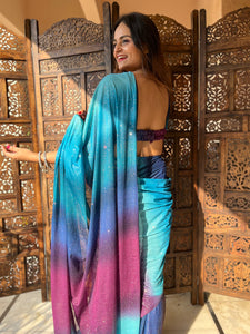 Glitter Draped Saree