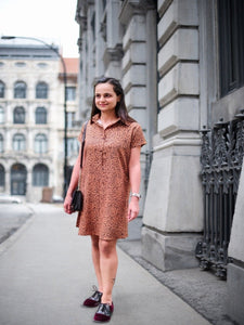 Leopard Print Slip On Dress