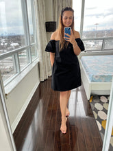 Load image into Gallery viewer, Black Off-Shoulder Dress