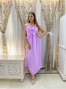 Lilac Love Back Tie  Dress