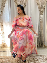 Load image into Gallery viewer, Peach Flowy Co-ord Set