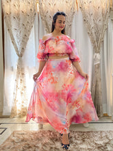 Load image into Gallery viewer, Peach Flowy Co-ord Set