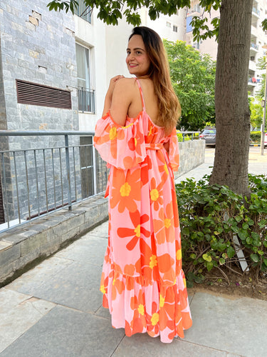 Floral Fiesta Long Dress