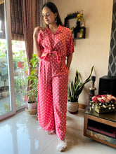 Load image into Gallery viewer, Pink Polka Dot Co-ord