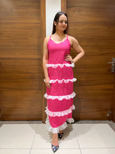 Load image into Gallery viewer, Pink Polka Dot Long Dress