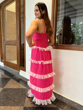 Load image into Gallery viewer, Pink Polka Dot Long Dress