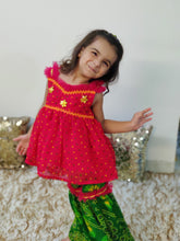 Load image into Gallery viewer, Kids Fuscia Pink Garara Set