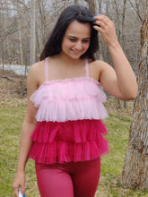 Load image into Gallery viewer, Ombre Pink Tulle Top