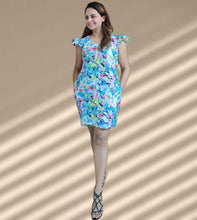 Load image into Gallery viewer, Abstract Faces Print Dress