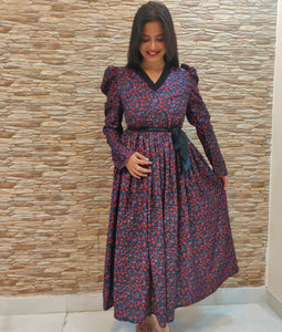 Pashmina Winter Dress with Belt